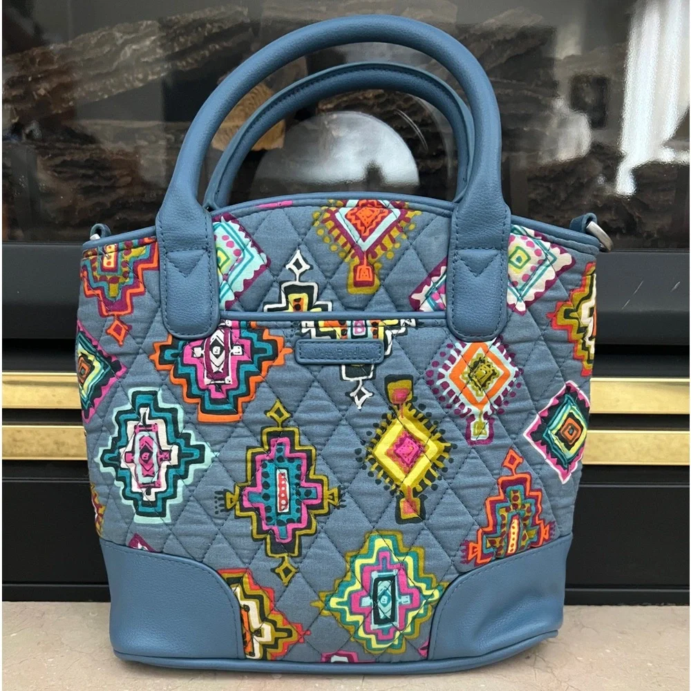 Vera Bradley Day Off Painted Medallions Satchel NWOT‎